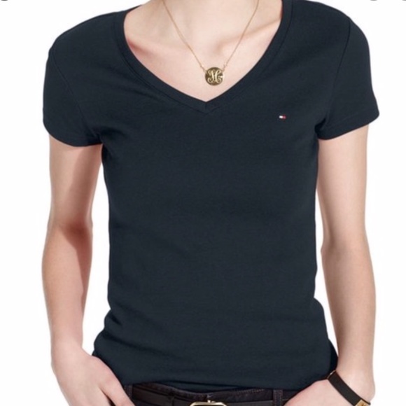 Tommy Hilfiger Tops - Tommy hilfiger v neck t shirt- navy